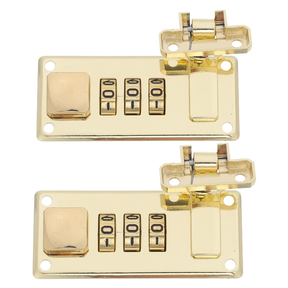2 Pcs Baggage Lock Luggage Latch for Case Locking Combination Replacement
