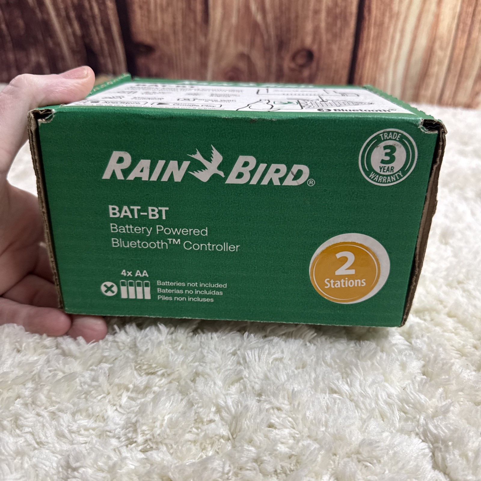 Rain Bird BAT-BT 2 Station Battery Operated Controller New
