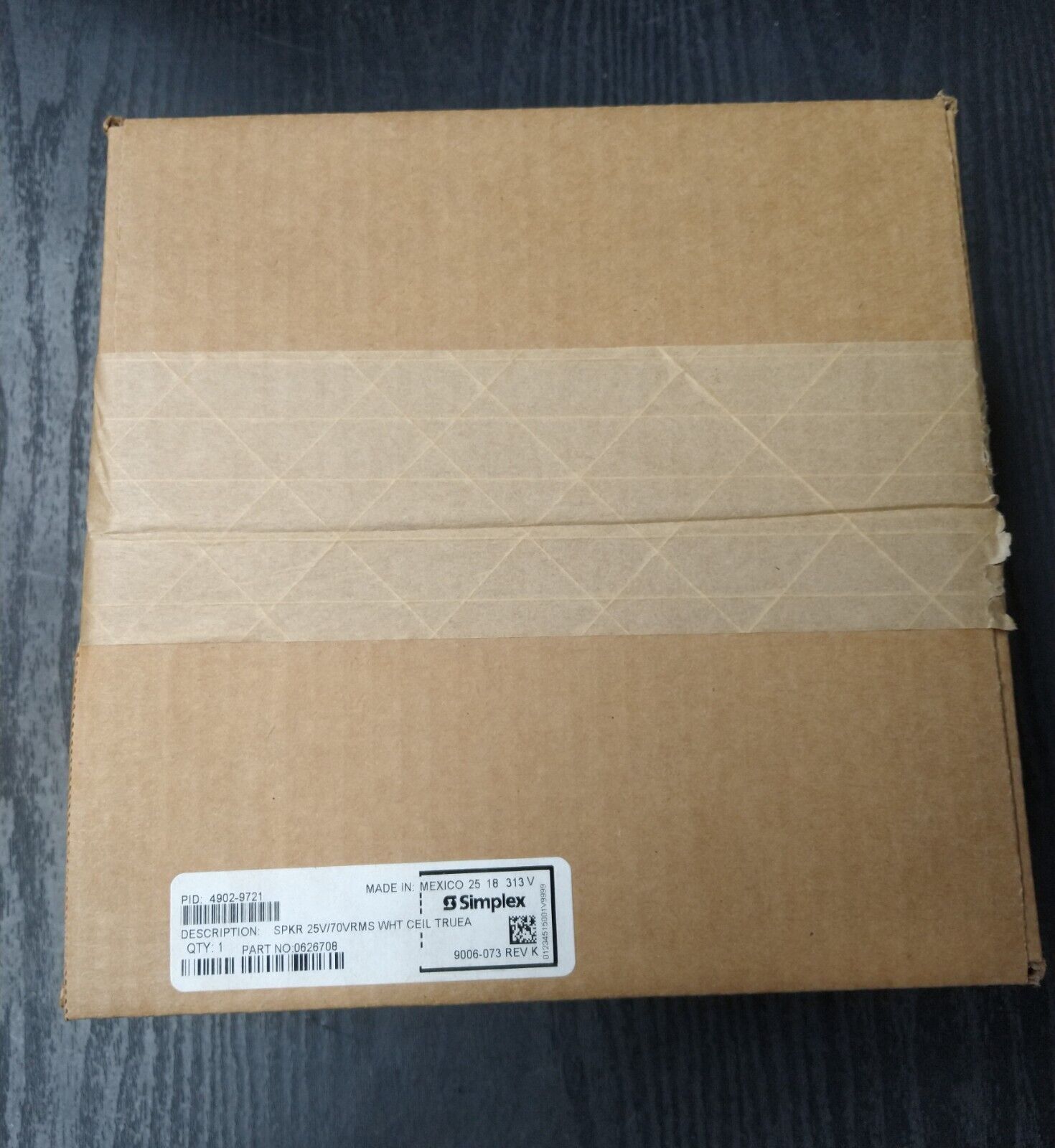 SIMPLEX MULTI-TAPPED ROUND SPEAKER CEILING WALL OUTPU 4902-9721 1/4 / 2W new