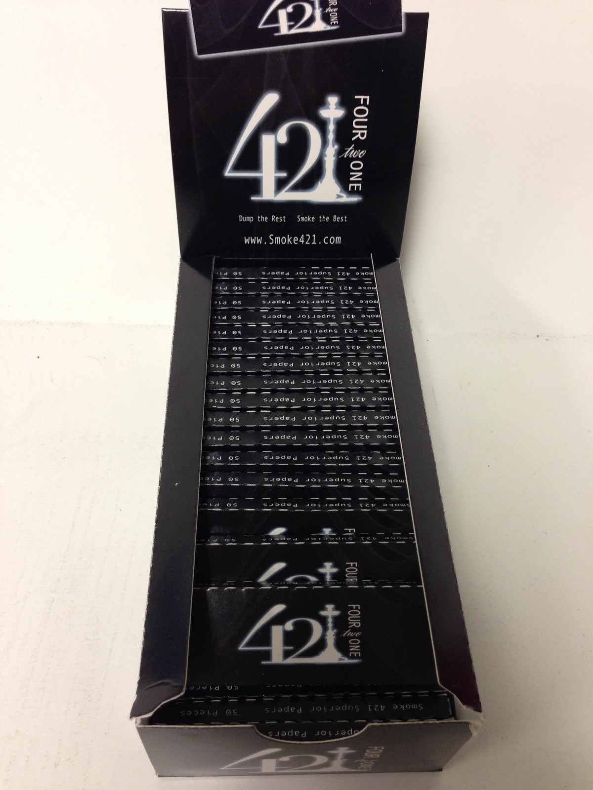 2 packs - 50 pc 421 Cigarette Smoking Rolling Paper Regular Size = 100 papers