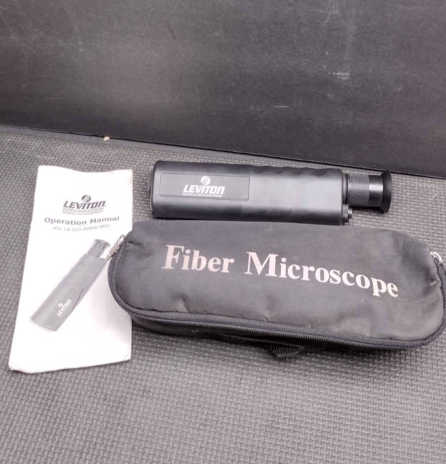 LEVITON VOICE & DATA DIVISION FIBER MICROSCOPE FREE SHIPPING