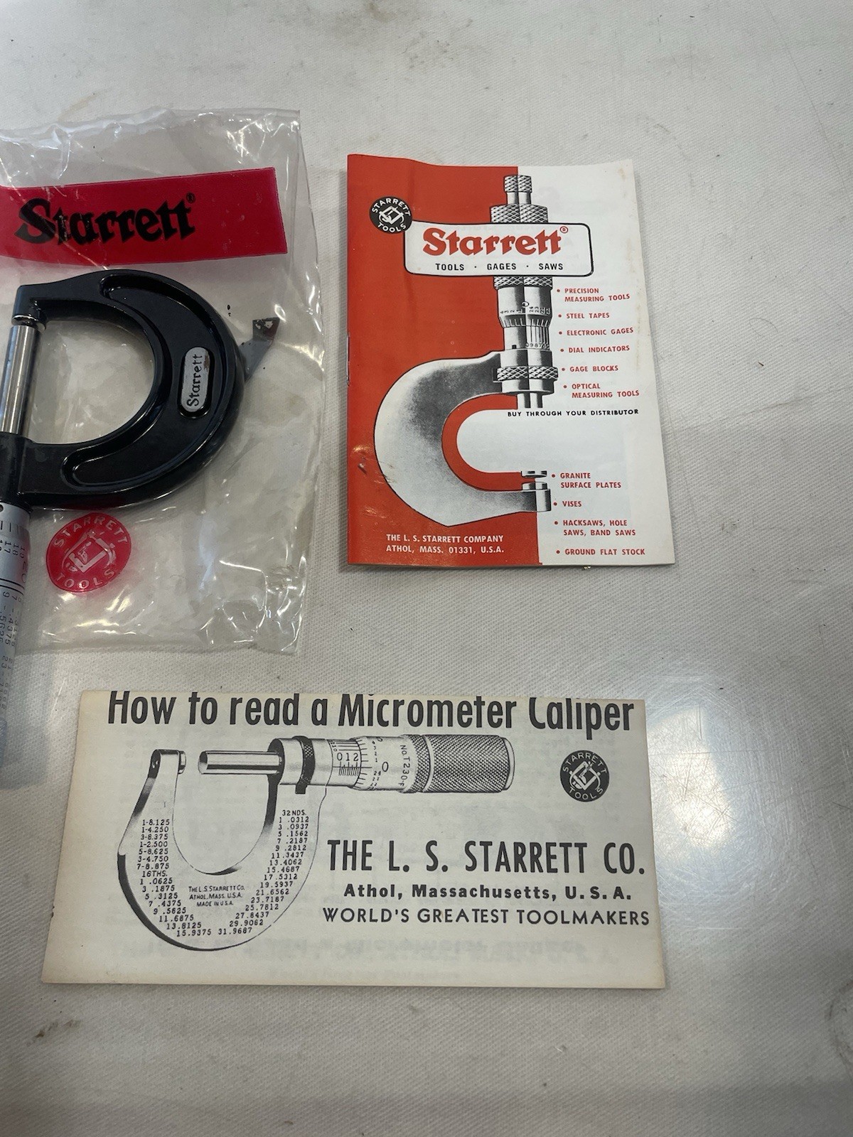 Vintage Starter 211P-1 Rounded Anvil Micrometer