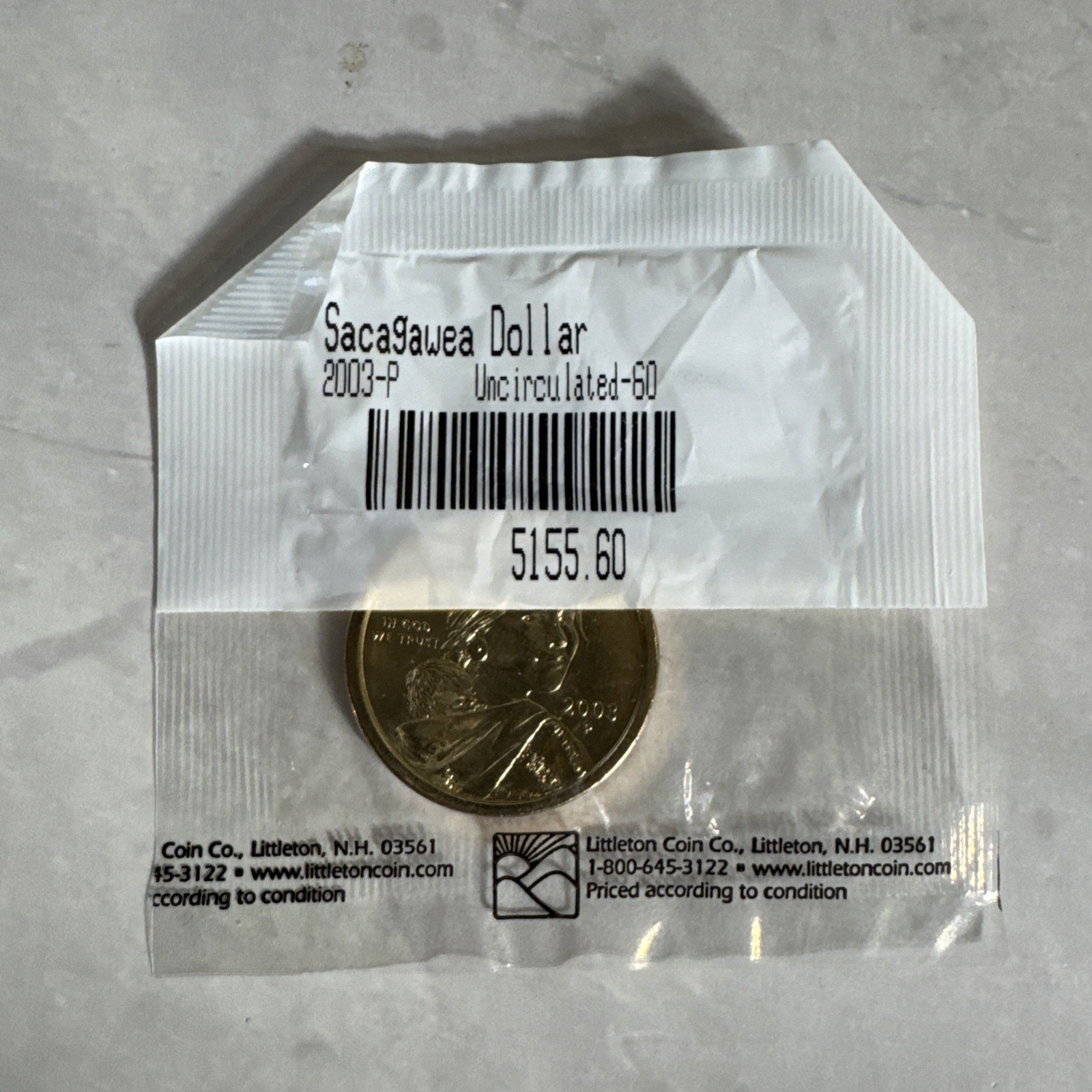2003-P SACAGAWEA DOLLAR COIN UNCIRCULATED CONDITION