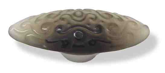 3-3/4" Betsy Fields Scroll Pull Smoke with Satin Nickel