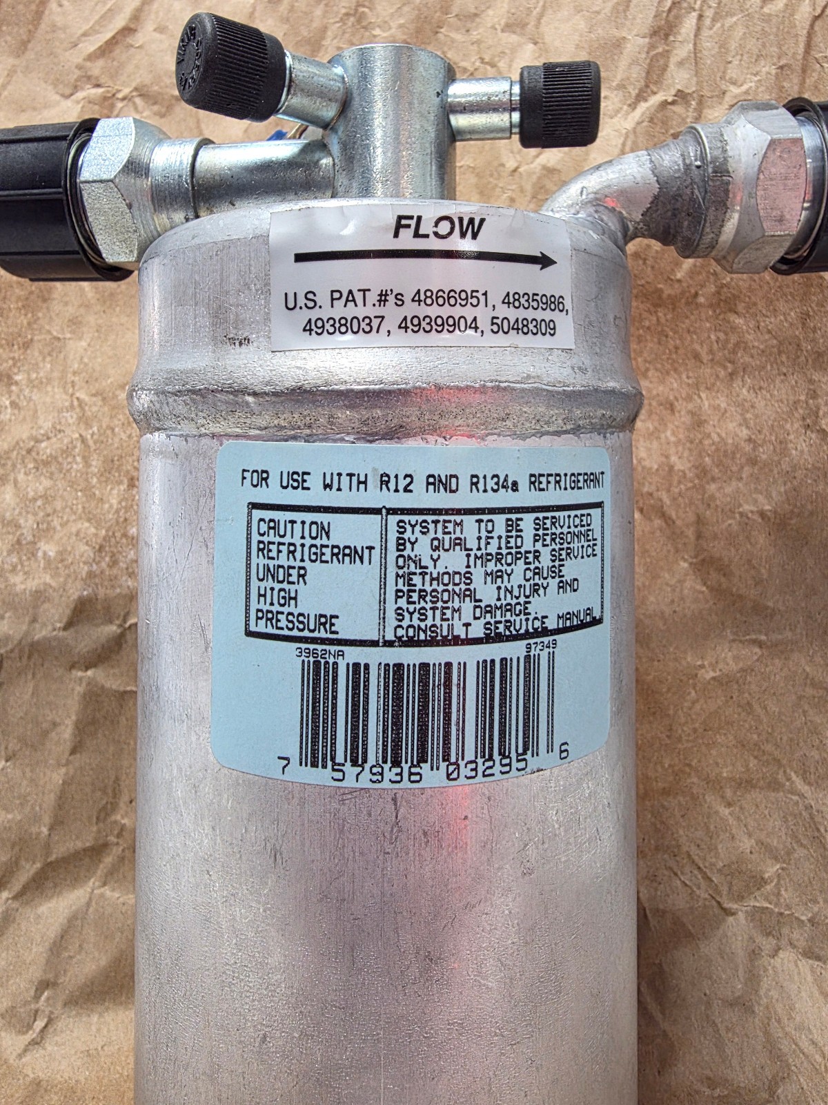 NOS A/C RECEIVER DRIER 17-2665 OPEN BAG ALL CAPS STILL ENTACT