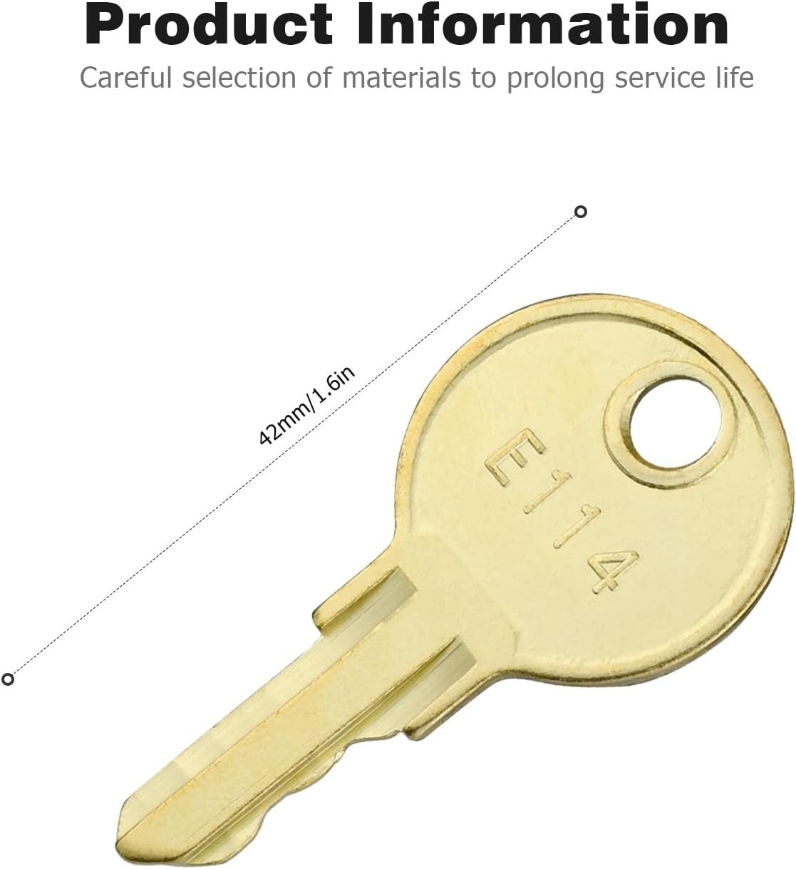 Keys for E114 Toilet Paper Dispenser, 10 Pack E-114 Paper Towel Key