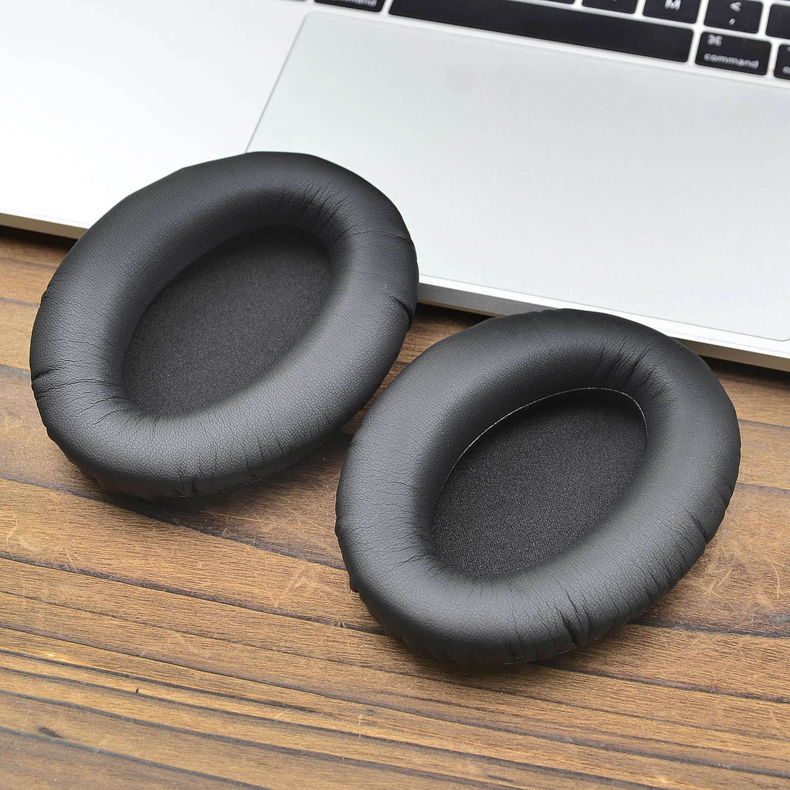 For Sennheiser HD 300 PRO - Replacement Ear Cushions Black Memory Foam Pair