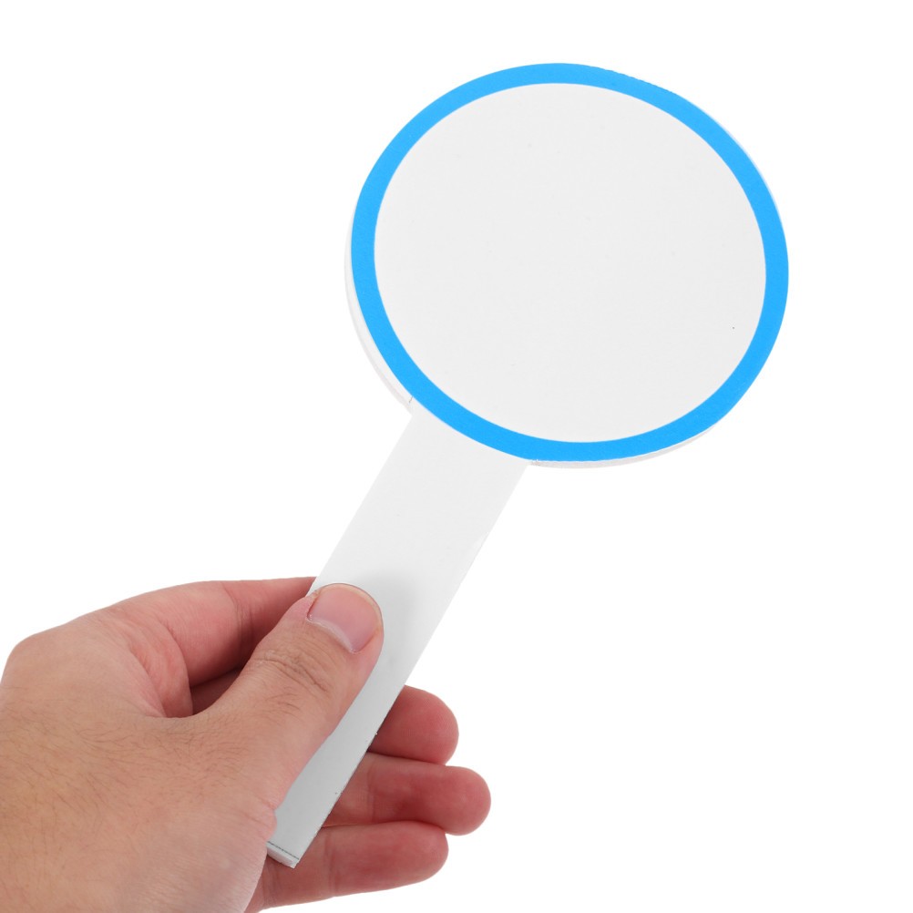6Pcs Single Side Blank Writable Scoreboards for Handheld Auctions Supply