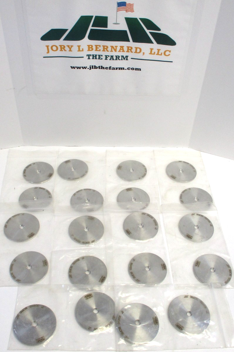 USA , 2" 304SS ORIFICE PLATES , 2.435" x 0.125" x 0.25" , LOT OF 20 , SURPLUS