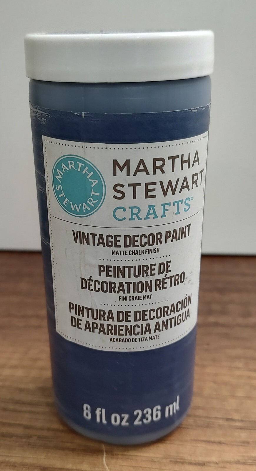 Martha Stewart Vintage Decor Paint Sailor Blue Matte Chalk Finish Discontinued