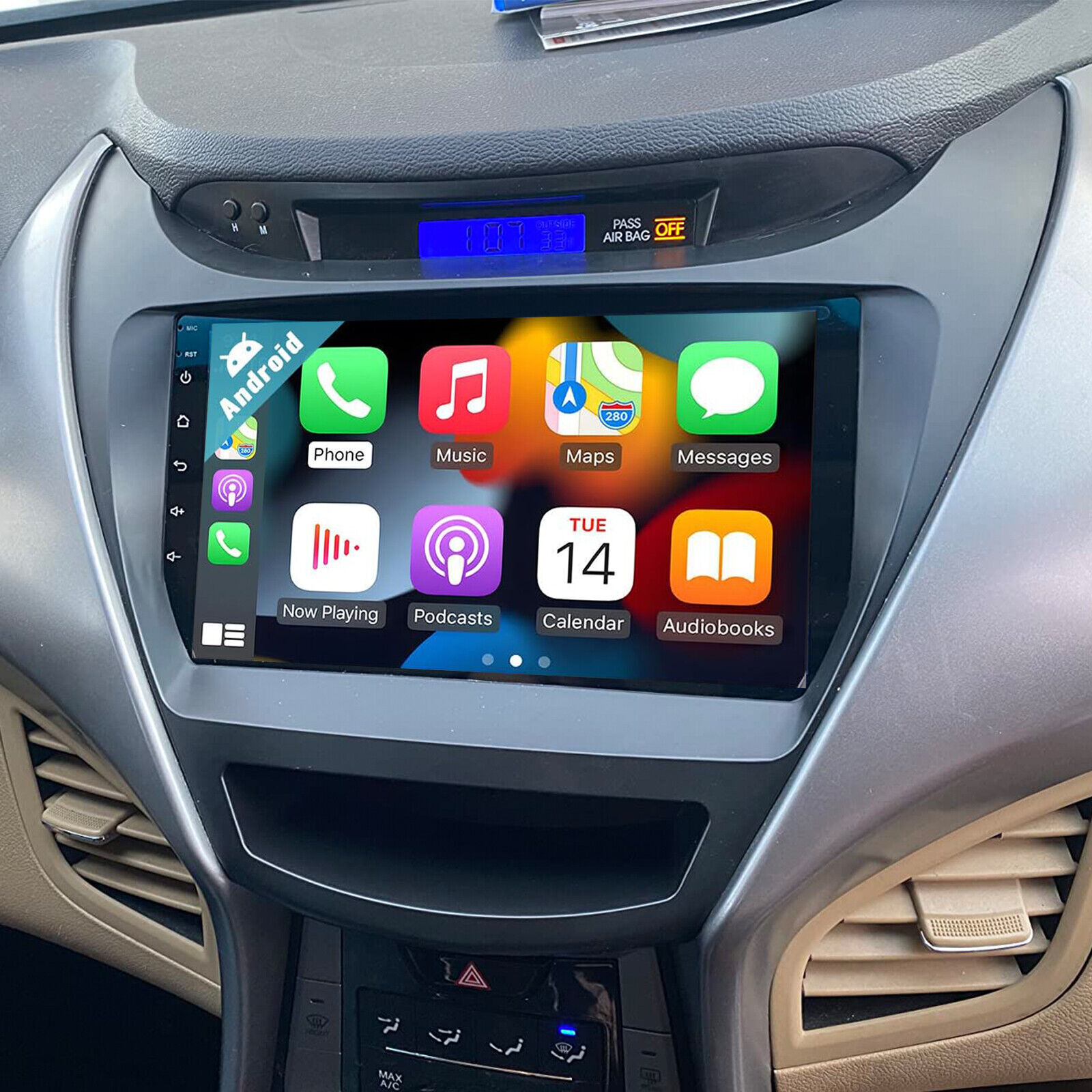 32GB Android 12 Carplay Car Stereo Radio For Hyundai Elantra 2014-2016 1280HD