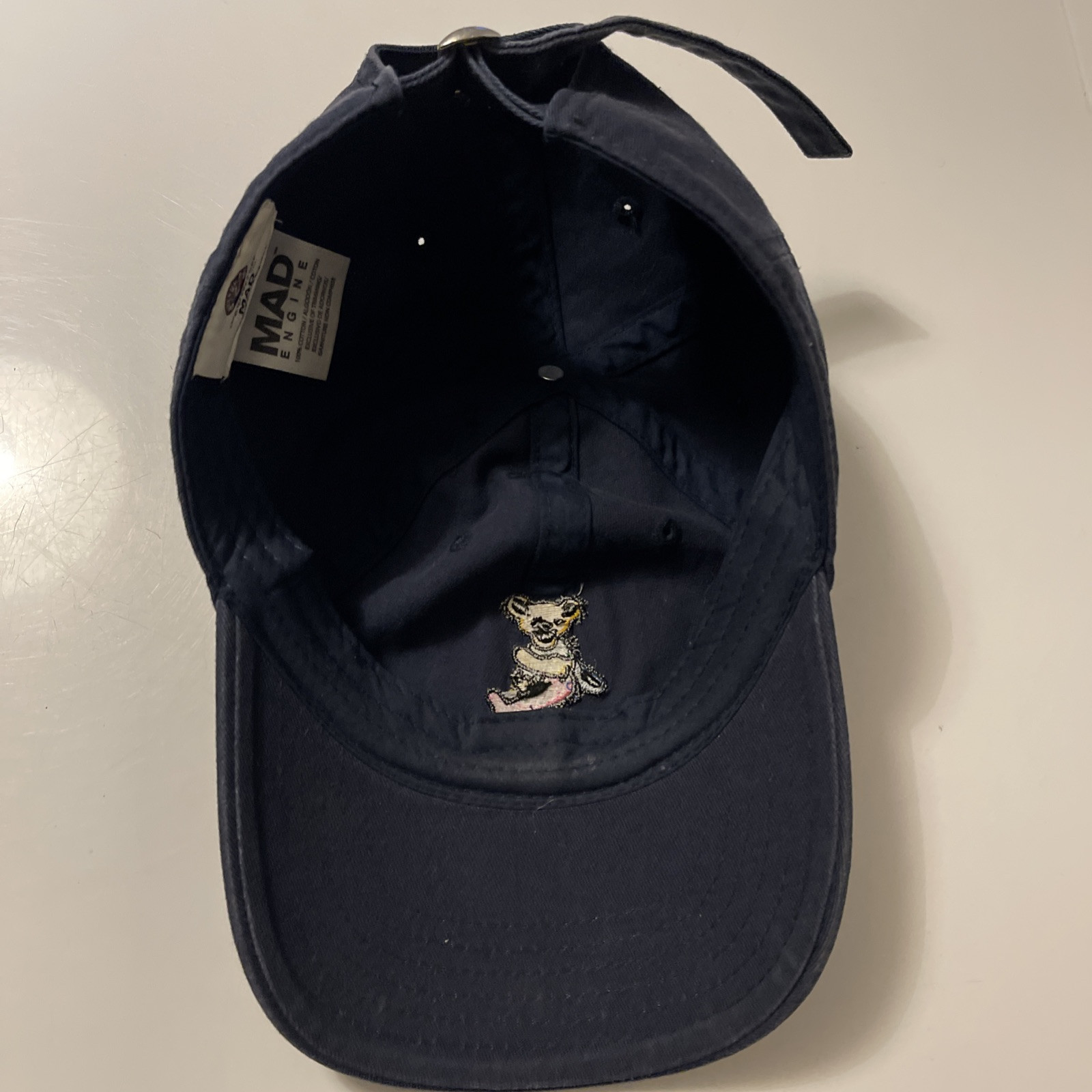 Grateful Dead Blue/Gray Adjustable Strap Hat Cap Multicolor Bear By Mad Engine