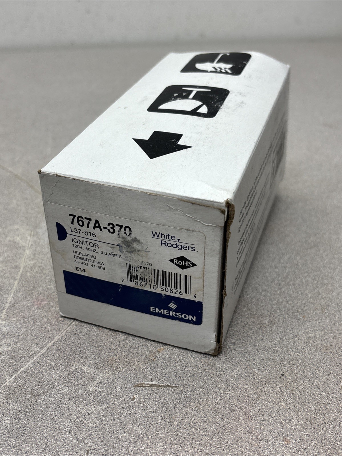 NEW White Rodgers 767A-370 / L37-816 Ignitor; 120V, Replaces 41-403, 41-409