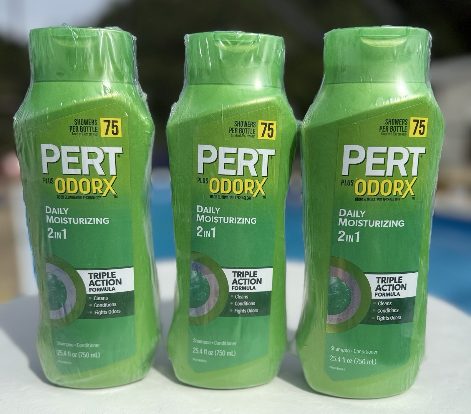 3 Pack Pert Plus Complete Clean 2 In 1 Shampoo & Conditioner 25.4 Oz Each