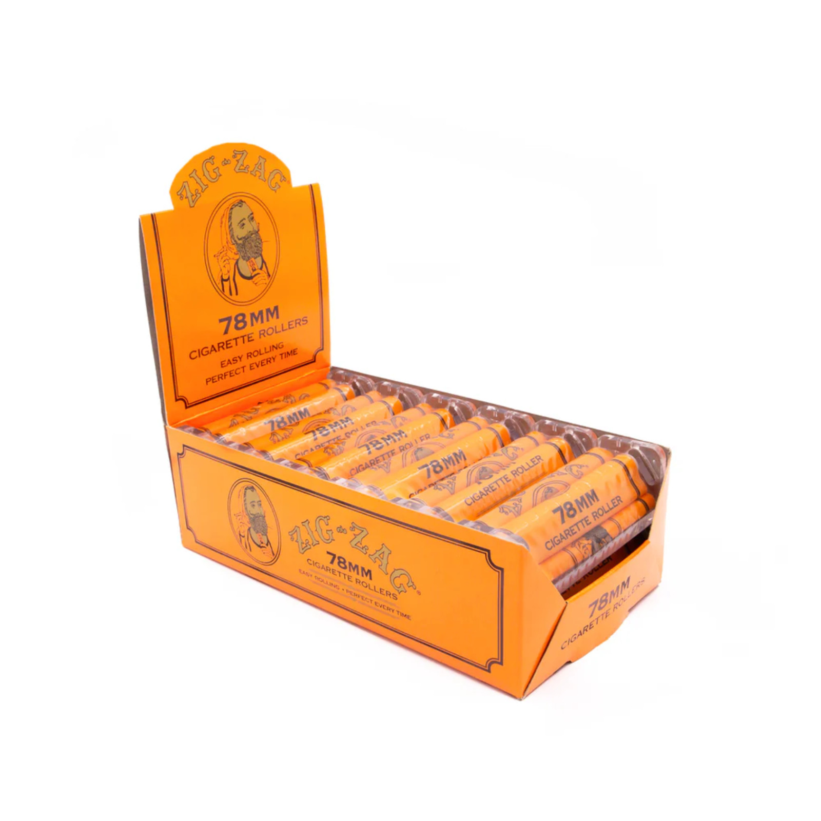 Zig-Zag Cigarette Roller 78mm | Classic Manual Rolling Machine | 4 Pack