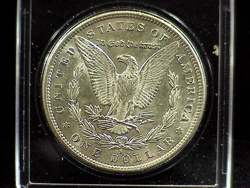 1891-S MORGAN SILVER DOLLAR - GEM BU