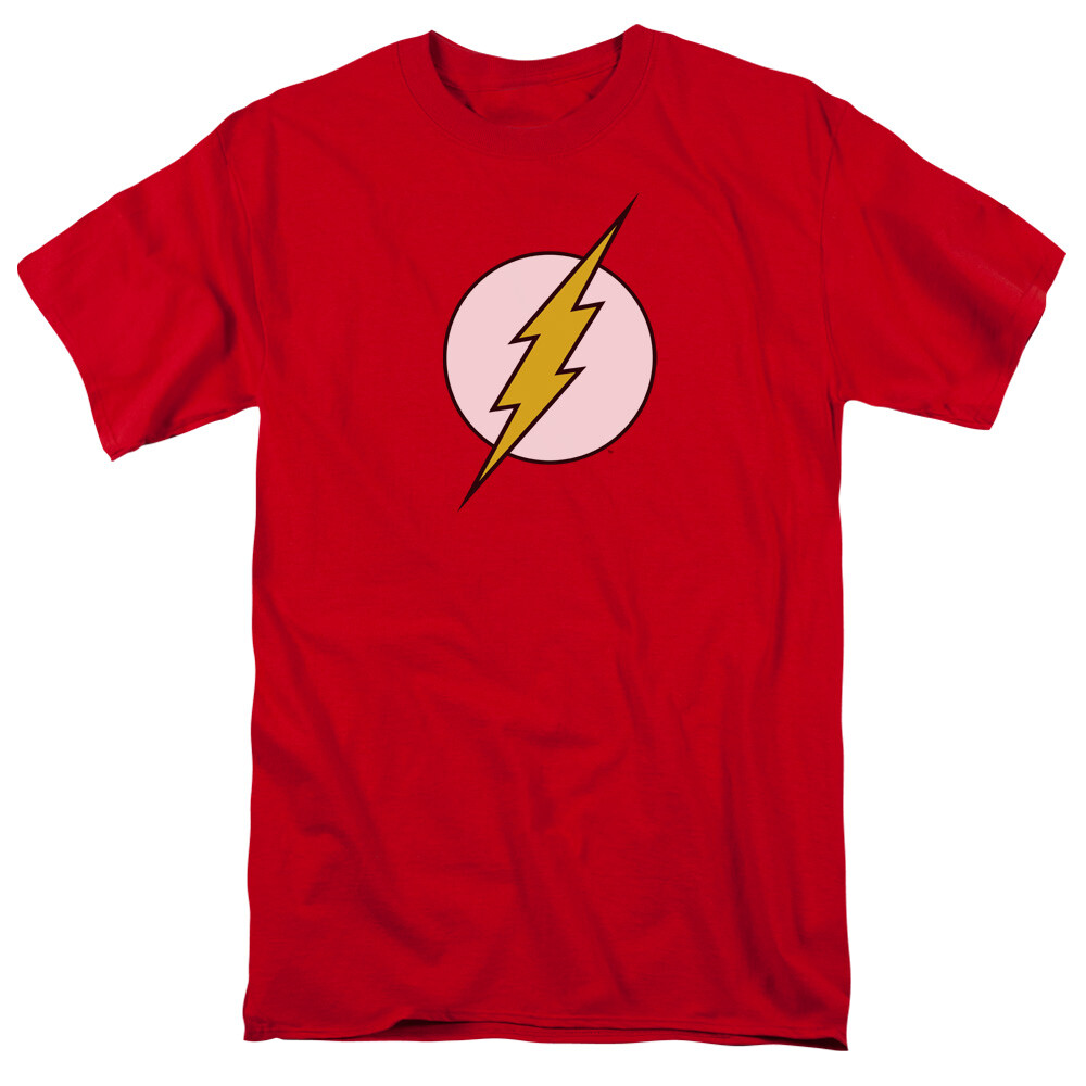 DC Comics The Flash Comics Yellow Lightning Bolt Logo T-Shirt NEW UNWORN