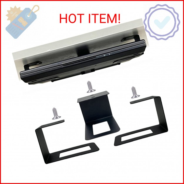 AUXPhome (3) Laptop Holder Under Desk Laptop Mount Organizer Rack Storage Shelf,