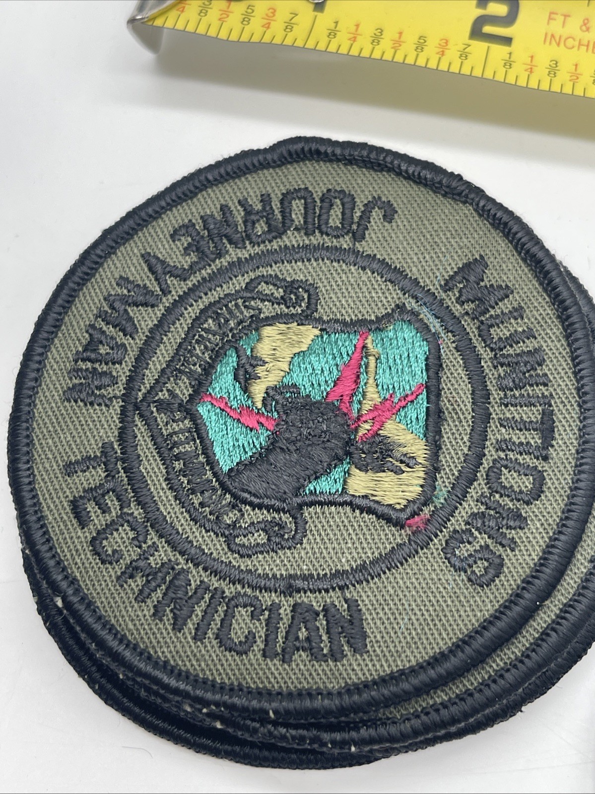 U.S. Military USAF Munitions Journeyman Technician Patch Insignia Subdued ERROR