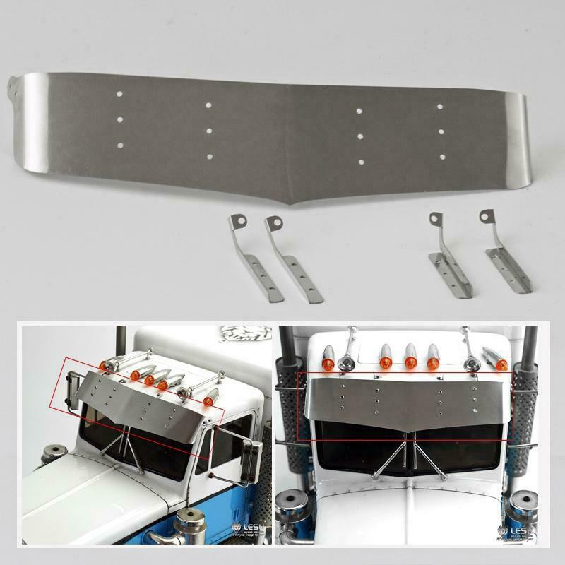 LESU Metal Sun Visor Part Simulattion For 1/14 TAMIYA RC Tractor Truck Model DIY