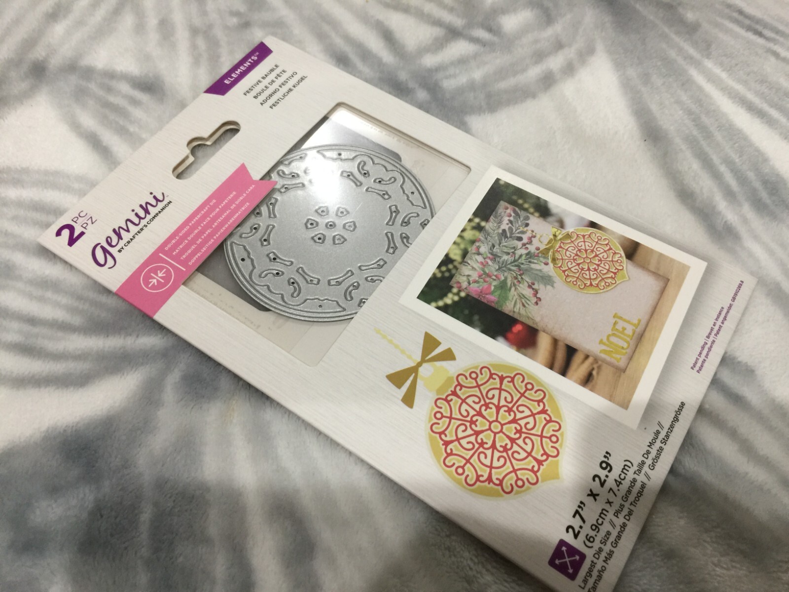 Gemini Double-Sided Layerable Topper and Image Dies Crafters Companion New