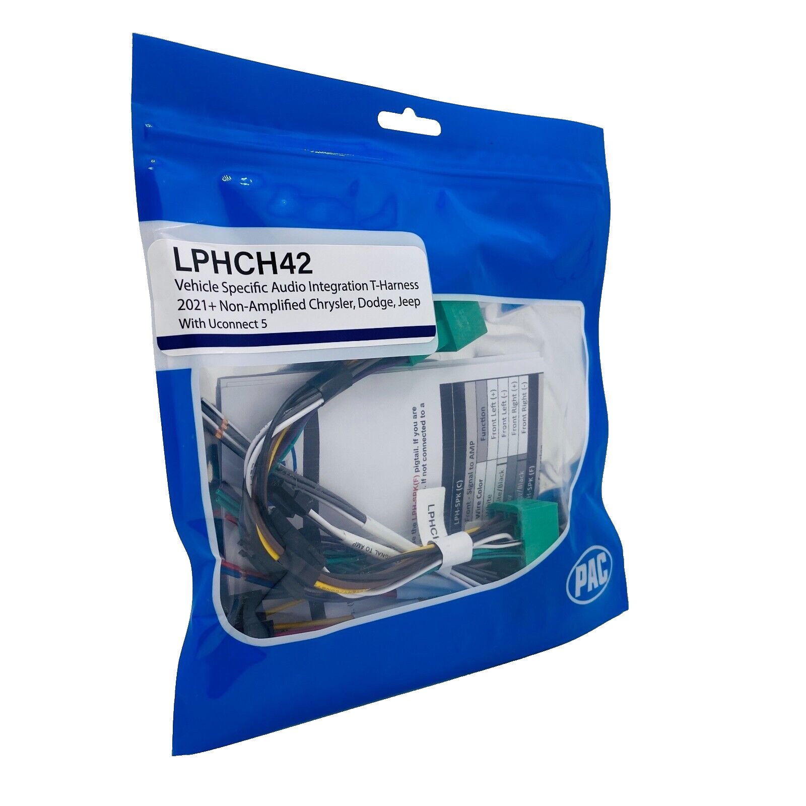 PAC Amplifier Integration Solution for 2021-2024 Dodge Jeep Ram LPHCH42+SHLOC/22