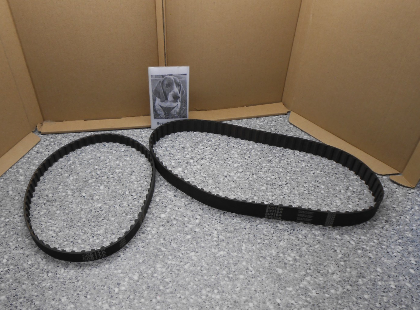 Clarke American Sanders EZ8 Drum & Fan Belts 50916A & 50917A Set