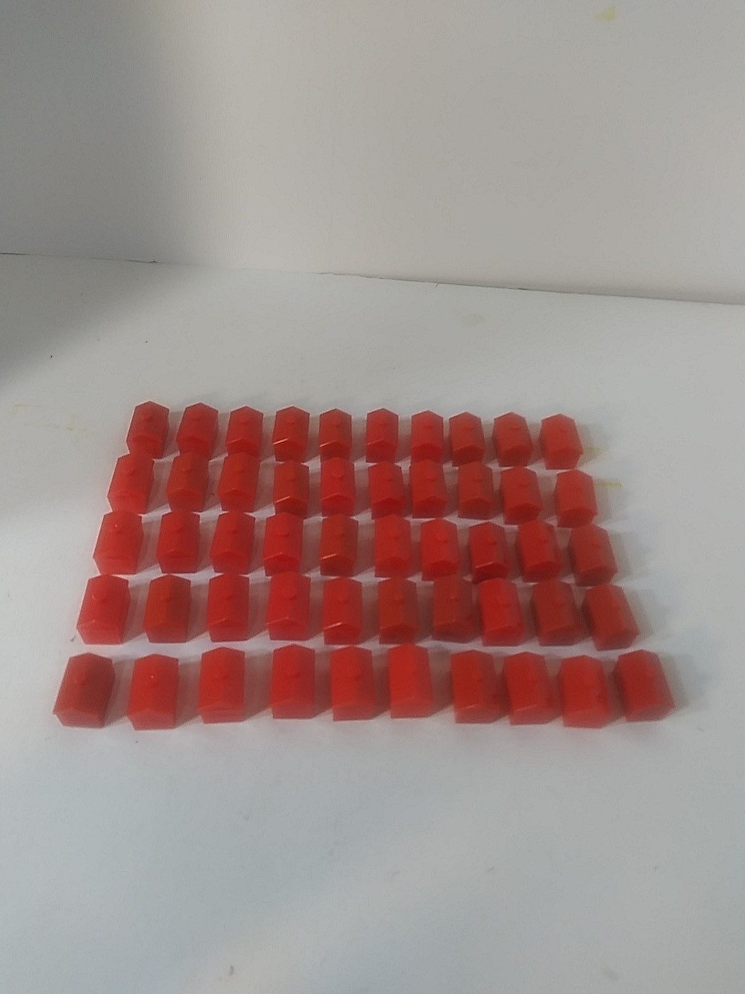 Monopoly Classic 50 Red Plastic Hotels Replacement Pieces Parts