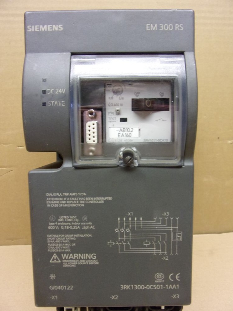 Siemens 3RK1300-0CS01-1AA1, 3-phase SIMATIC EM 300 RS reversing motor starter