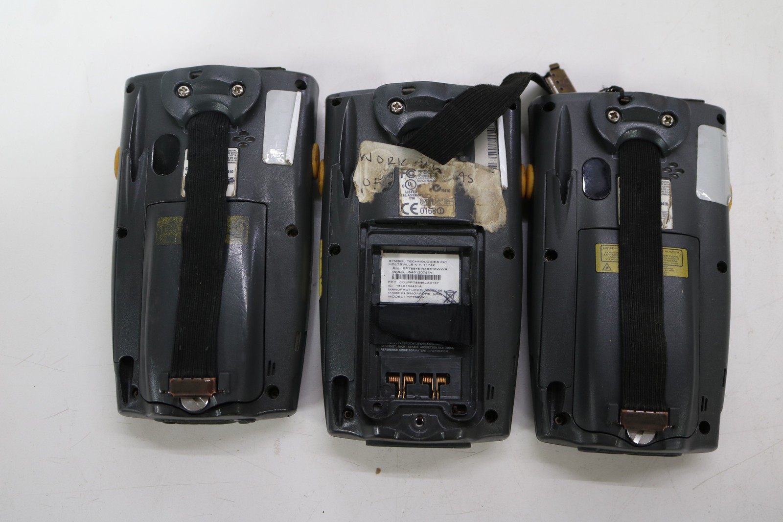 3x Lot Symbol PPT8846 Handheld Scanner UNTESTED Unknown AS-IS