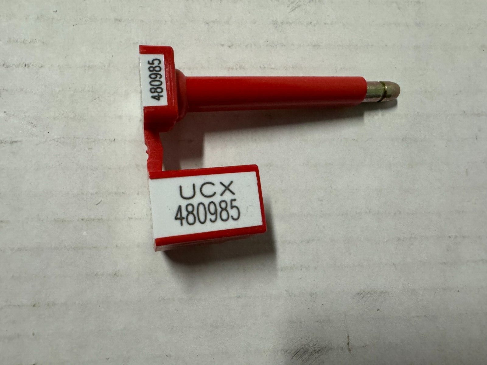 LOT 50X MEGA FORTRIS SECURITY SEAL BOLTS RED HIGH SECURITY CARGO