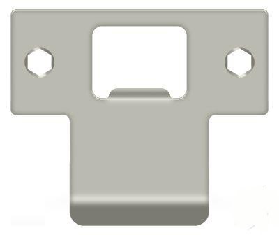 Deltana TSPE225 Nickel 2-3/4 Tall Extended T Strike Plate