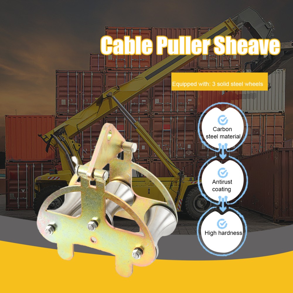 Cable Puller Sheave Layoff Pulley Cable Feeding Sheave Cable Pulley Heavy Duty