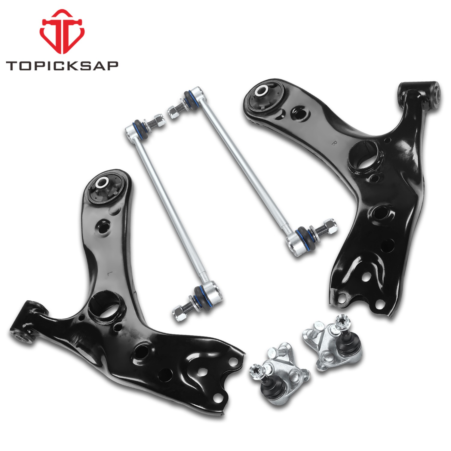 Front Lower Control Arms Ball Joint Sway Bar for 2010-2015 Toyota Prius Lexus