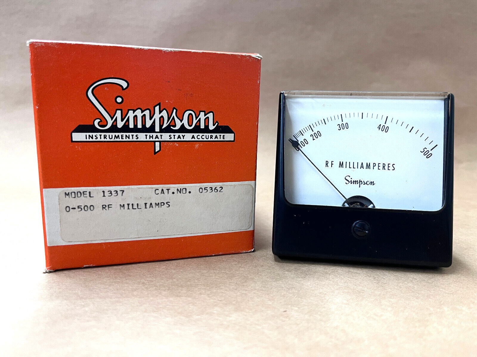 Simpson Model: 1337 /  0-500 RF Milliamps  Cat.No. 05362