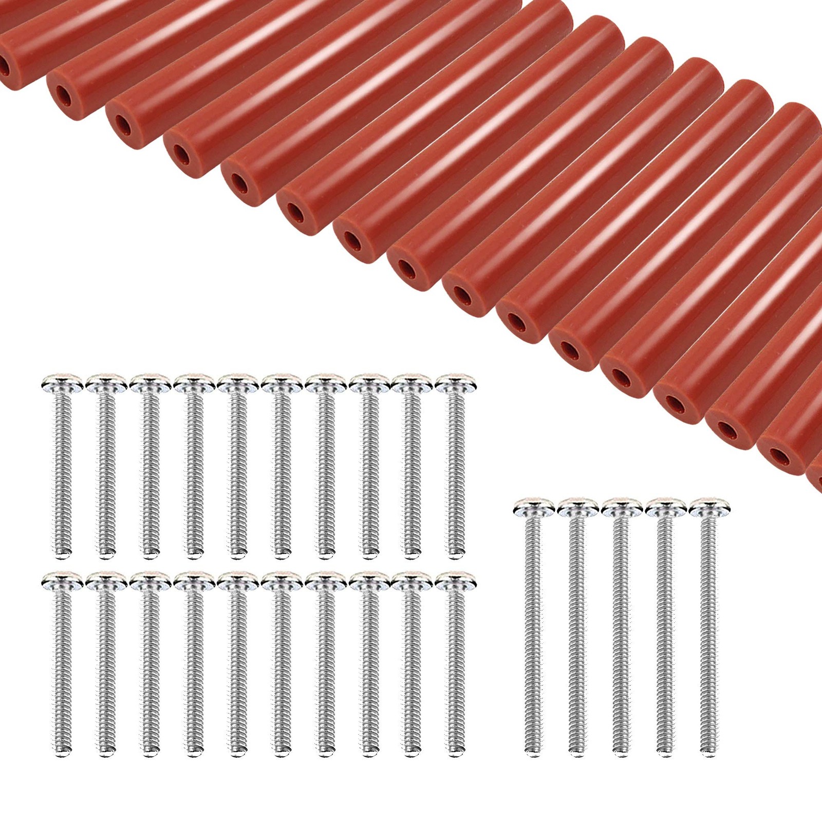 Outlet Screw Spacers, 50 Pcs Electrical Outlet Extender Kits Include 25 Pcs 2