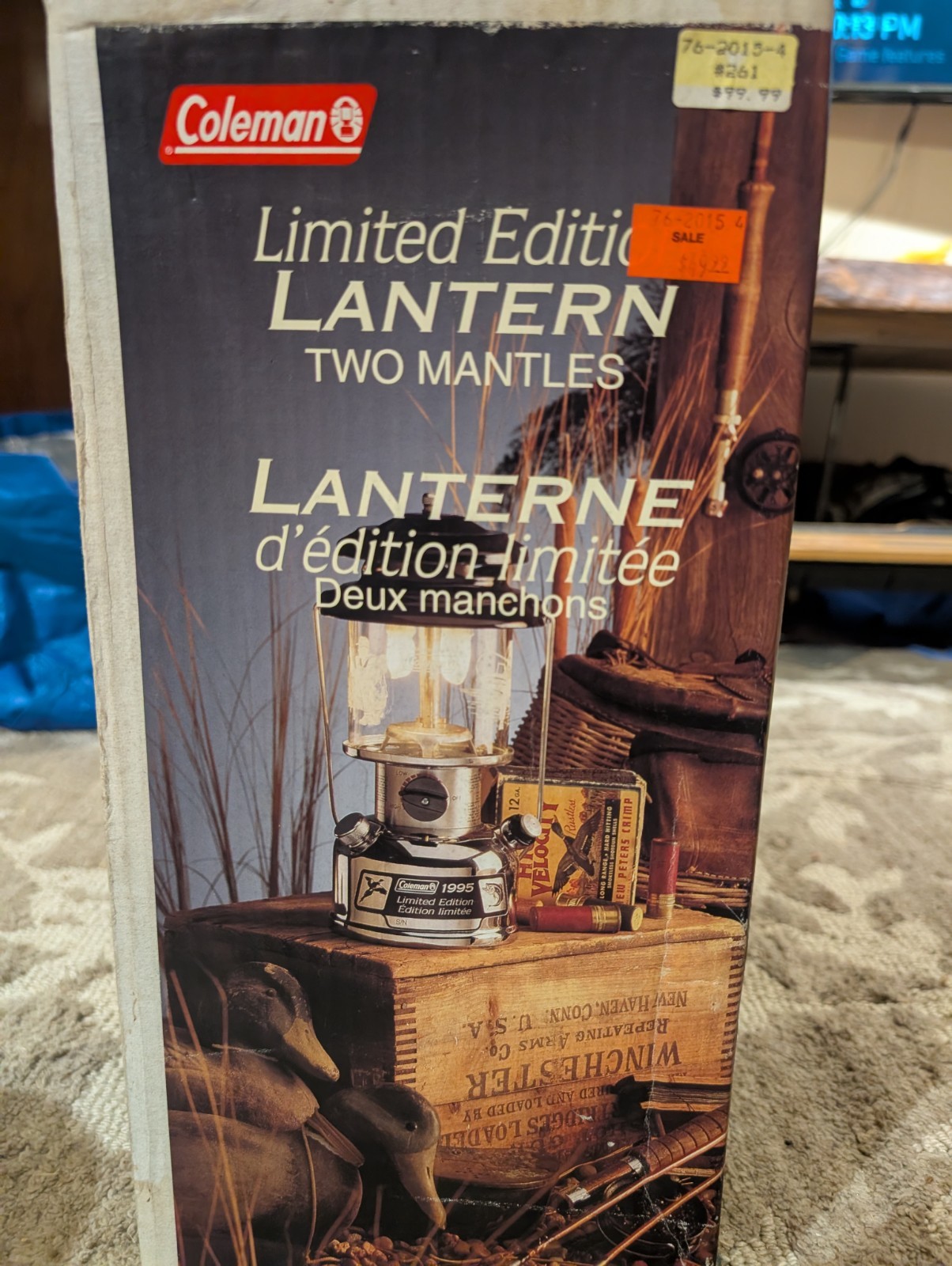 1995 COLEMAN 288A DUAL MANTLE LIMITED EDITION TWO MANTLES - W/Box Unfired