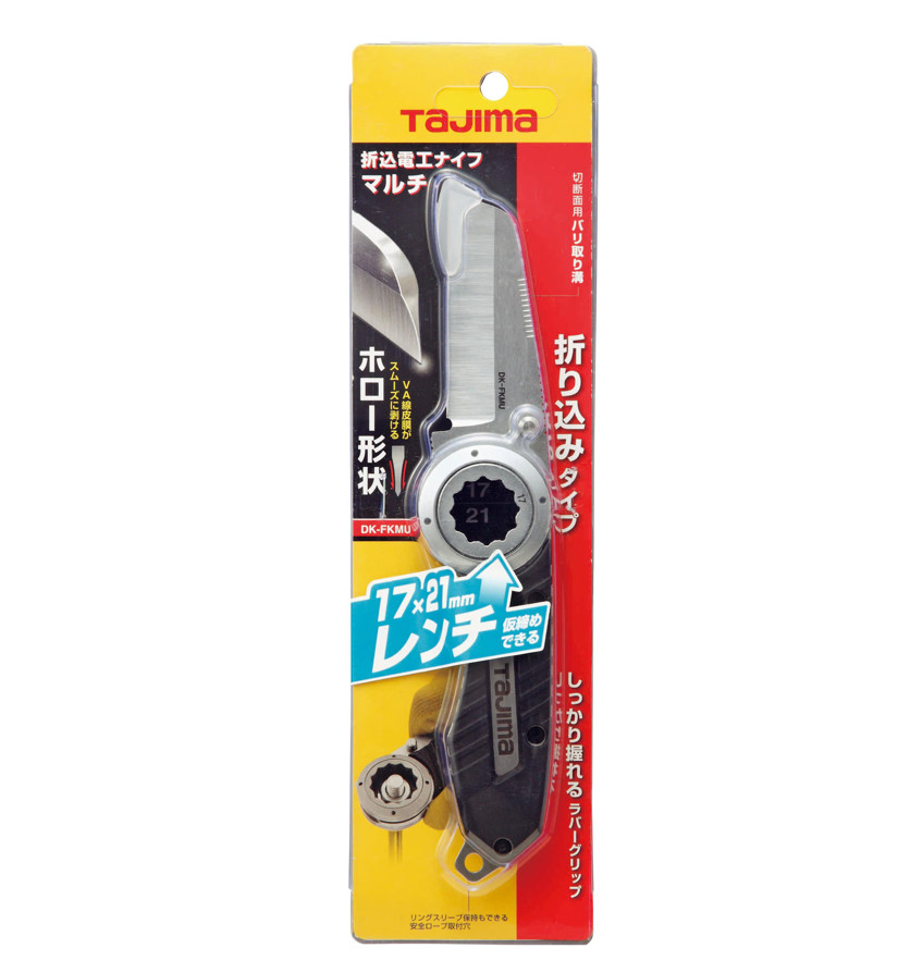 TJM Design (Tajima Tools) Folding Electrician’s Multi Tool – DK-FKMU