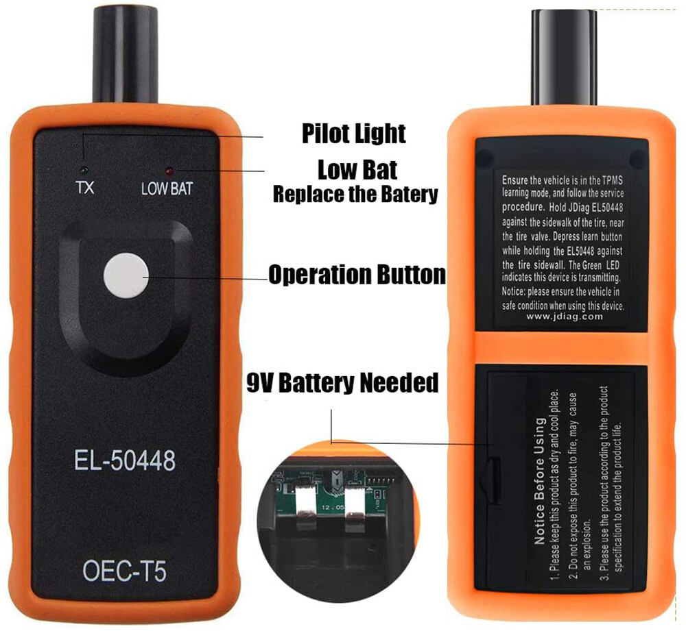 EL-50448 TPMS Reset Tool Relearn Tool Auto Tire Pressure Sensor Tools Fit For GM