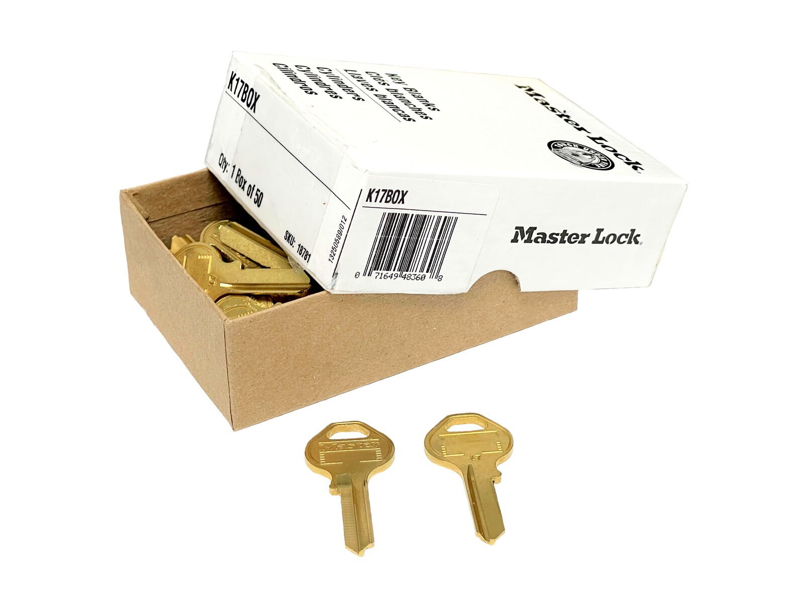 Master Lock K17BOX, Key blank (50-Pack)