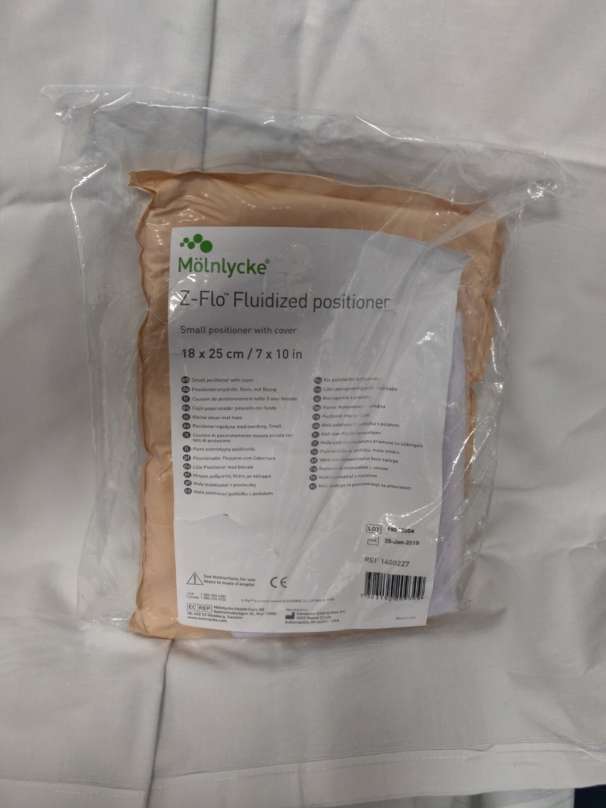 Molnlycke Sundance Tortoise Neo Infant Fluidized Positioner 7x10- New sealed.