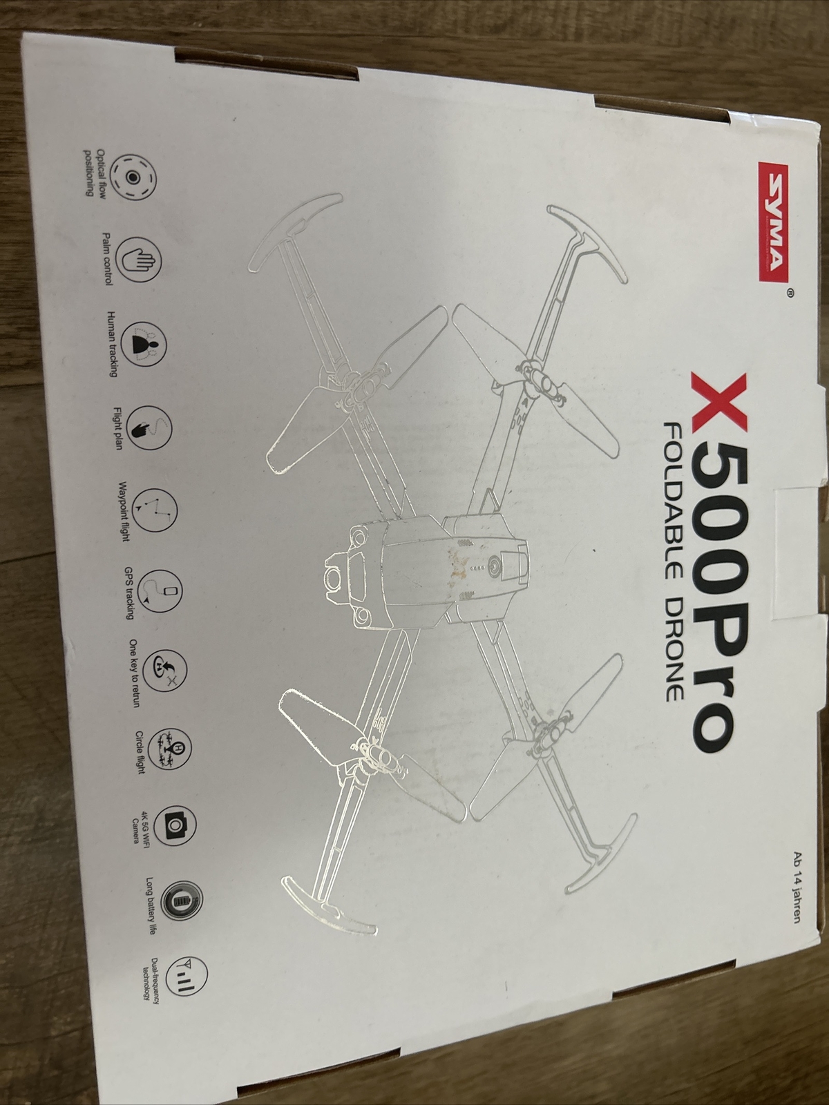 SYMA X500 PRO FOLDABLE DRONE W/ CAMERA AND CONTROLLER 2 BATTERIES IN CASE MANUAL