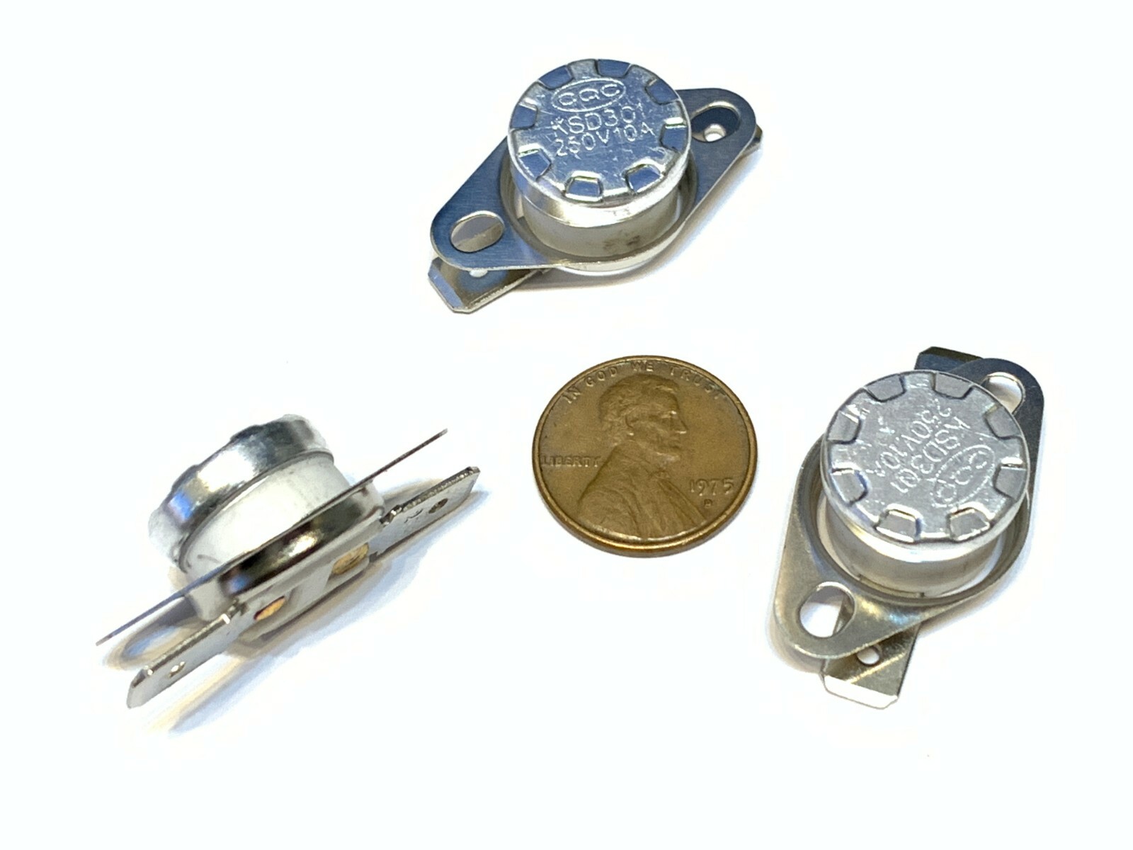 3 Pieces N/C 185ºC 365ºF normally closed Thermal  Thermostat switch KSD301 A24