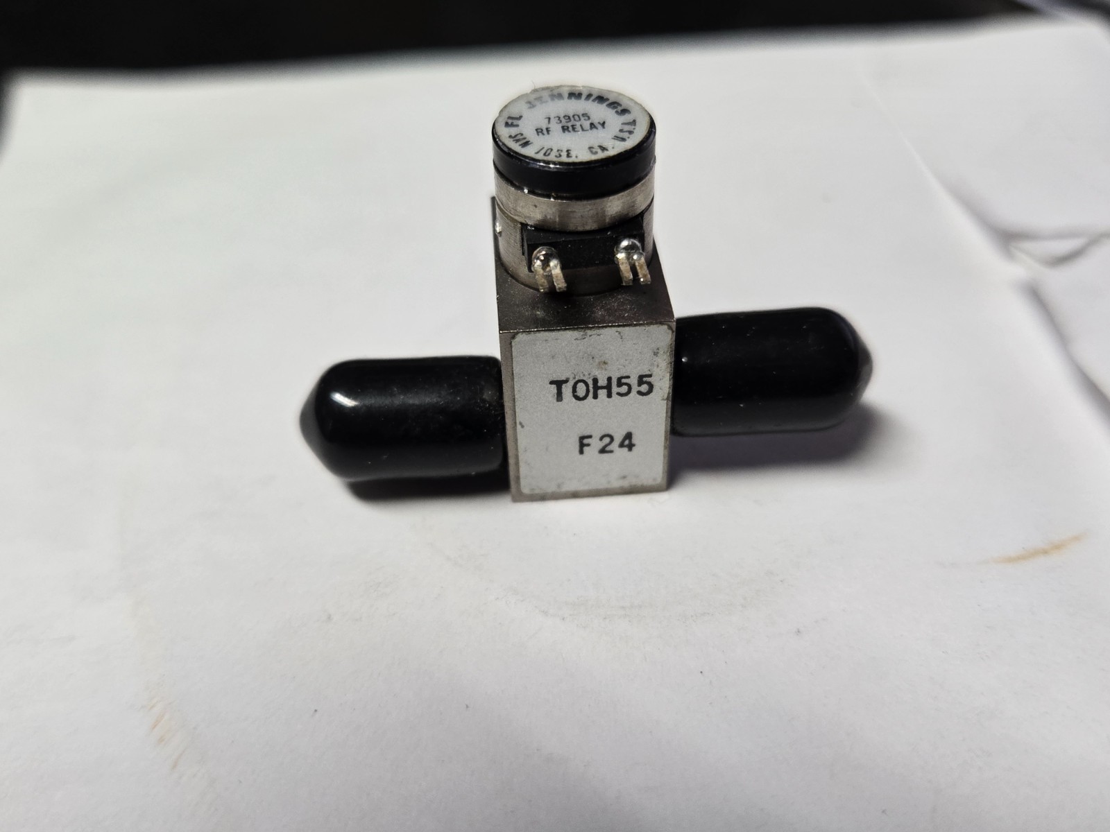 Jennings (Ducommun) TOH55 SPDT coaxial relay2.5GHz SMA