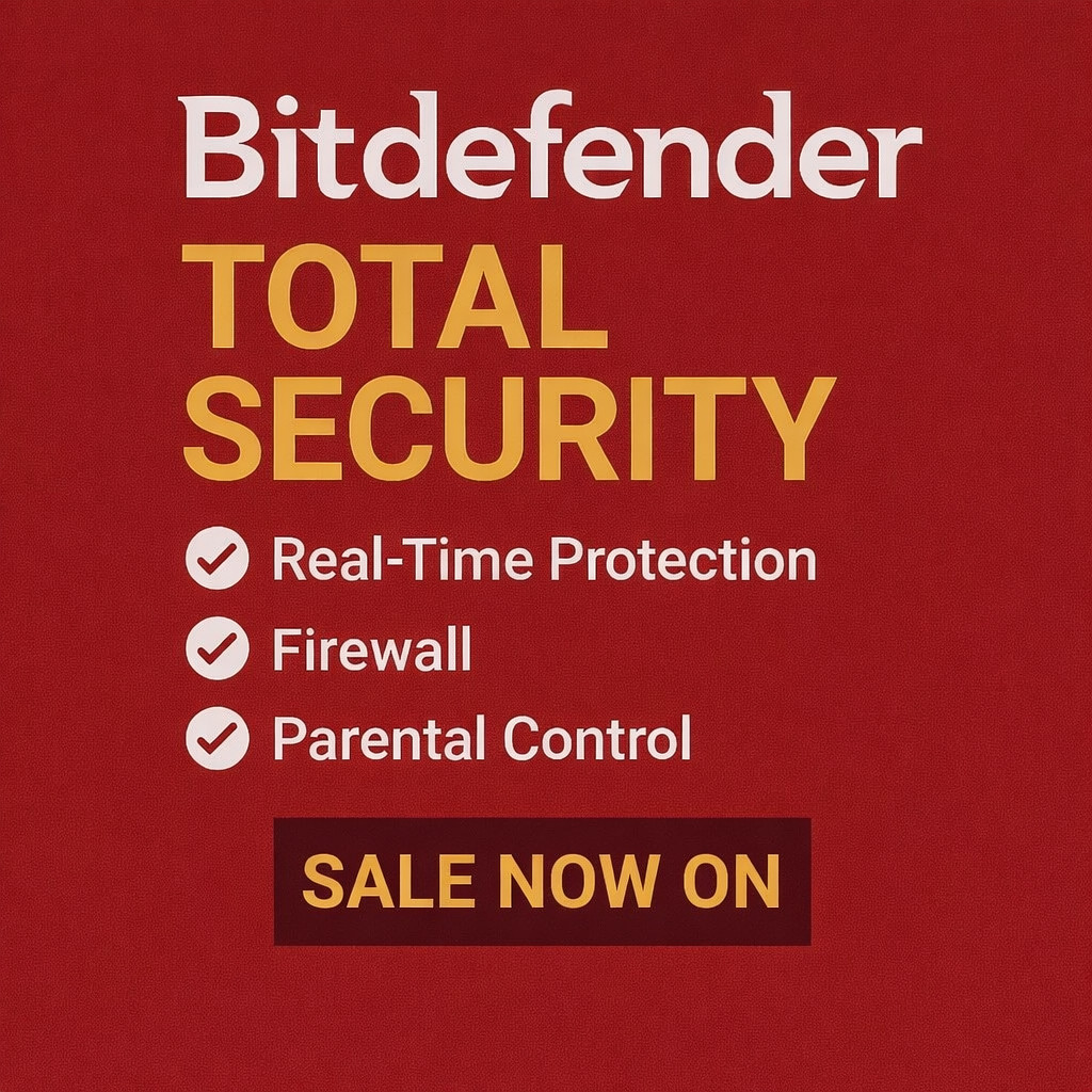 Bitdefender Total Security  2 Years 5 Devices Protection