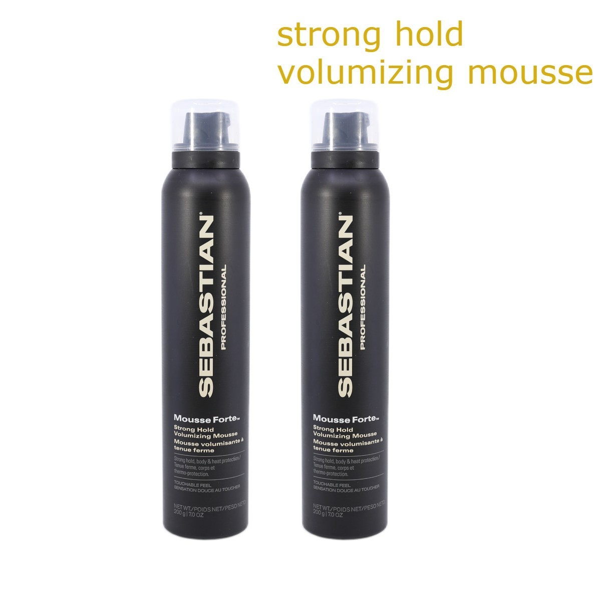 Sebastian Mousse Forte Strong Hold volumizing mousse 7 oz 200g ( pack of 2 )