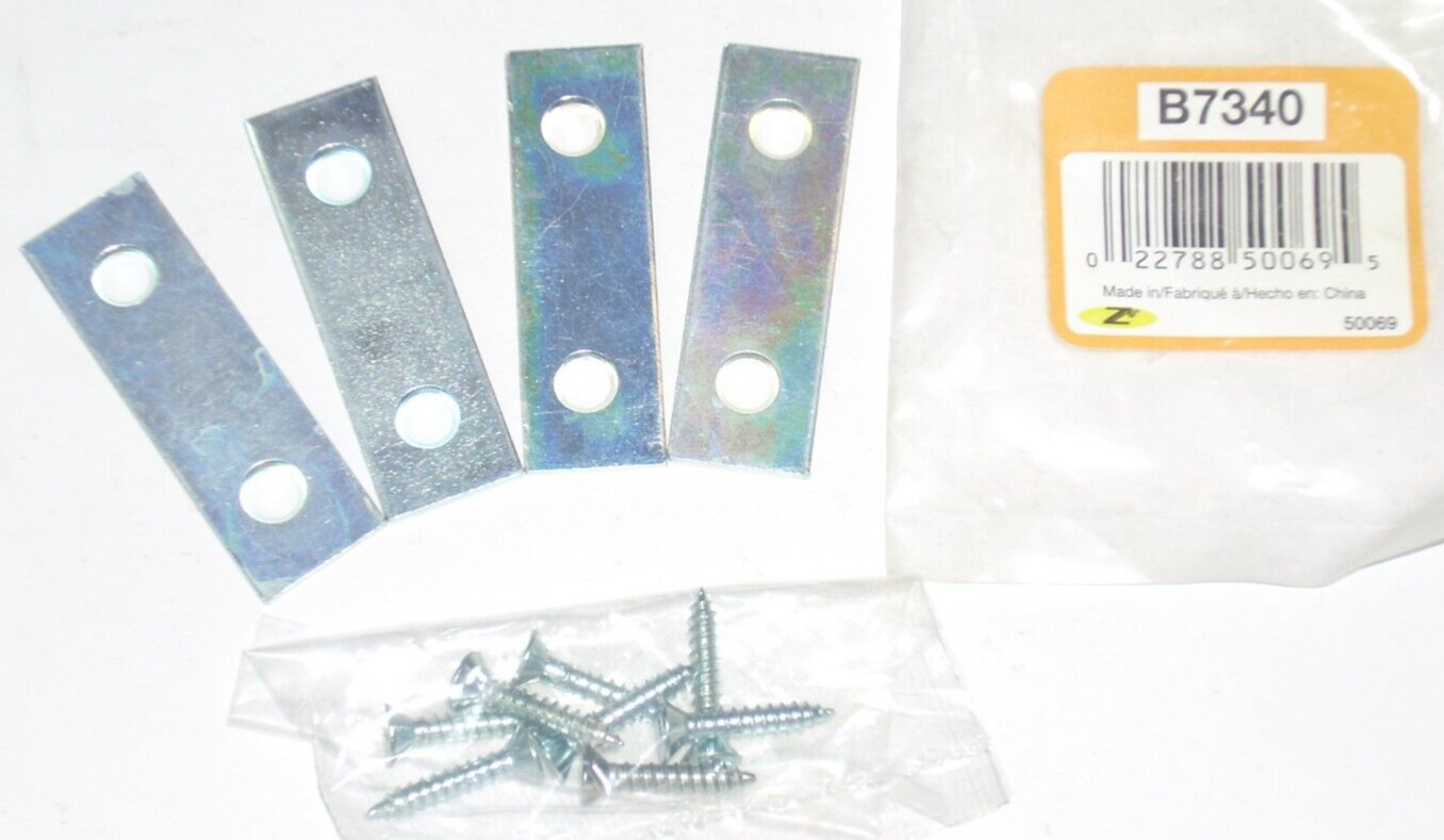 5 Brainerd B7340 Mending Plates 5/8 x 2 in w 1/4 in Holes 4pk 20 pcs Total