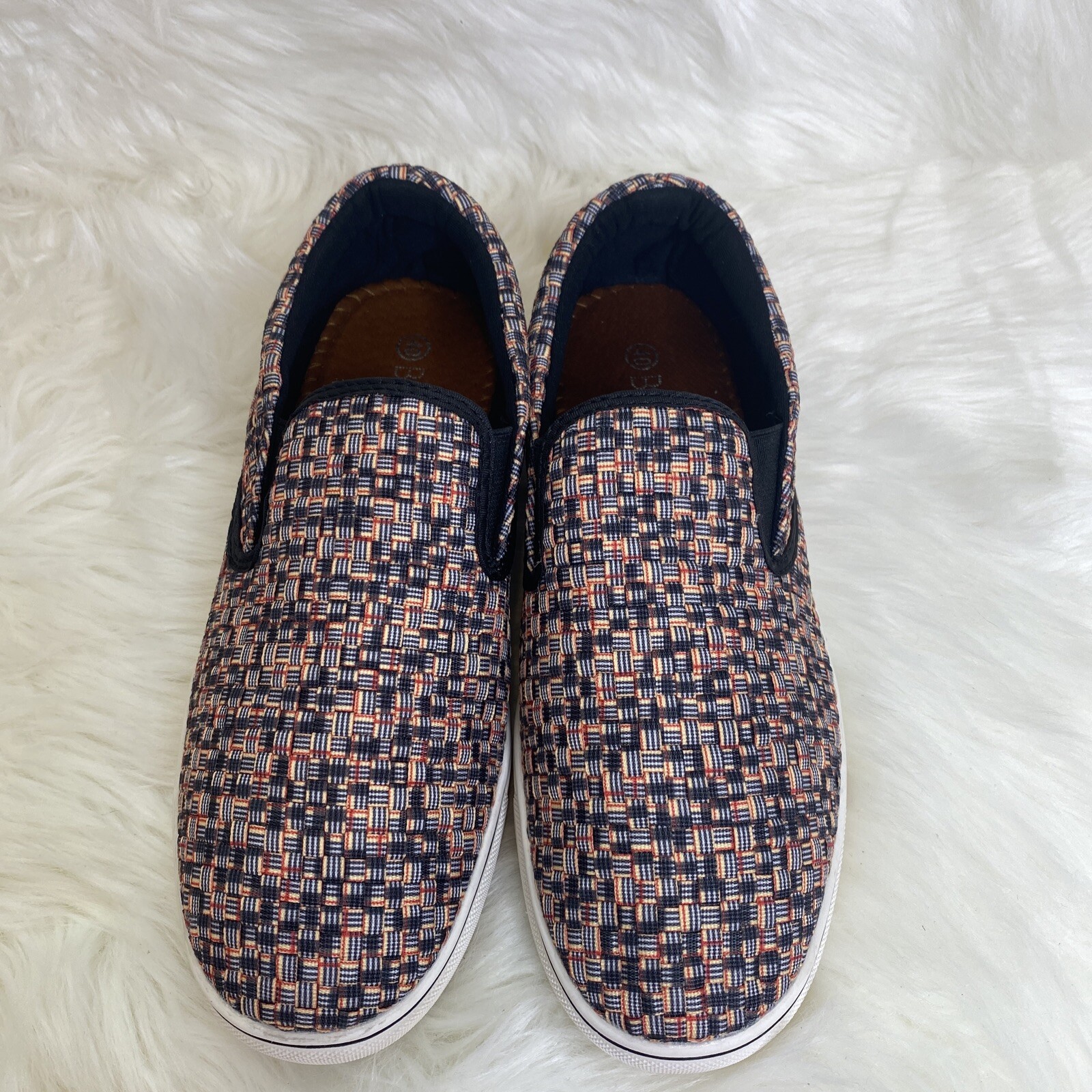 Bernie Mev Mens Shoes Size 40 New York Multi Color Slip On Loafer  BM