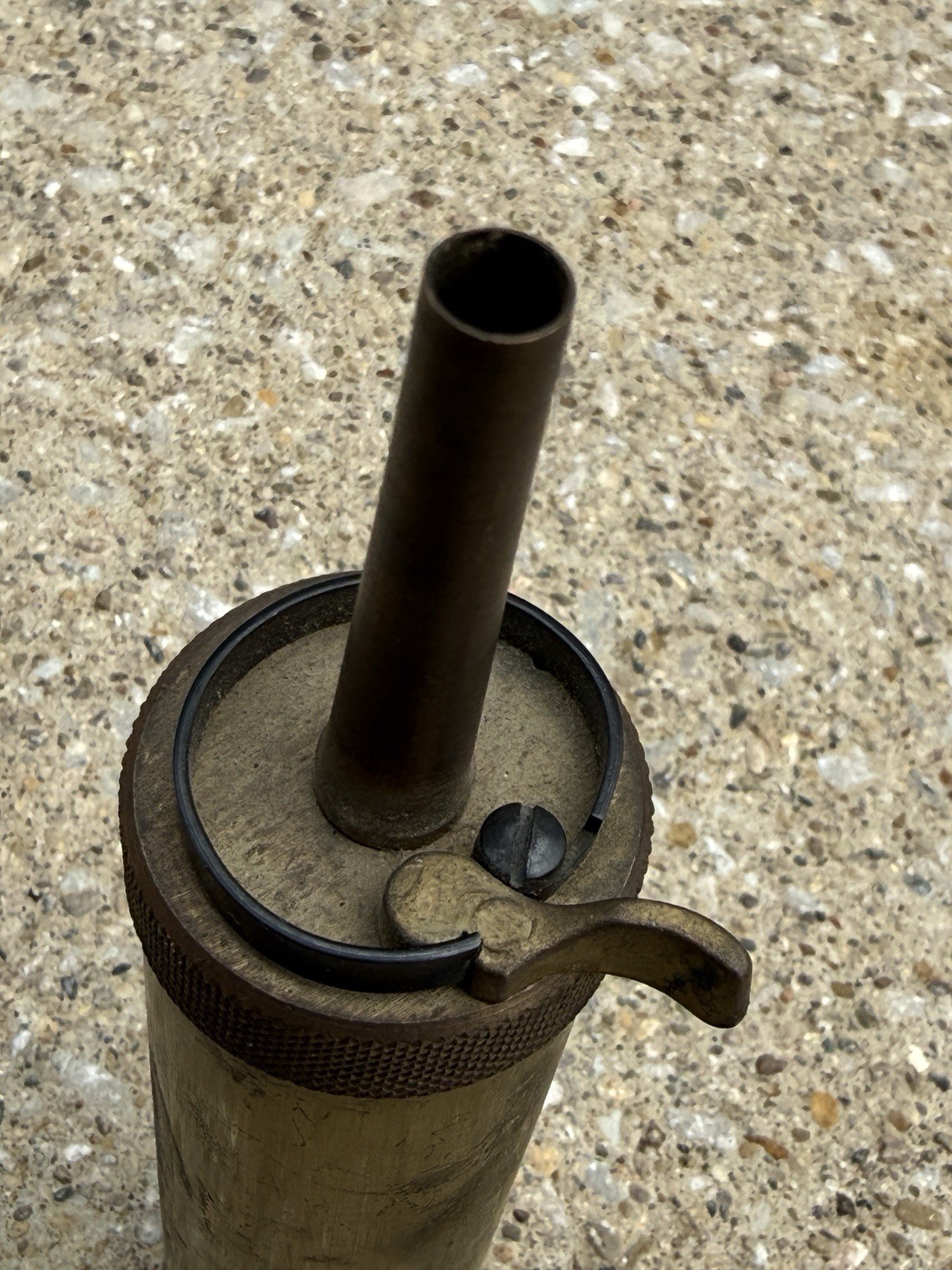 CVA Black Powder Flask Dispenser Cylinder Brass Muzzleloader EMPTY