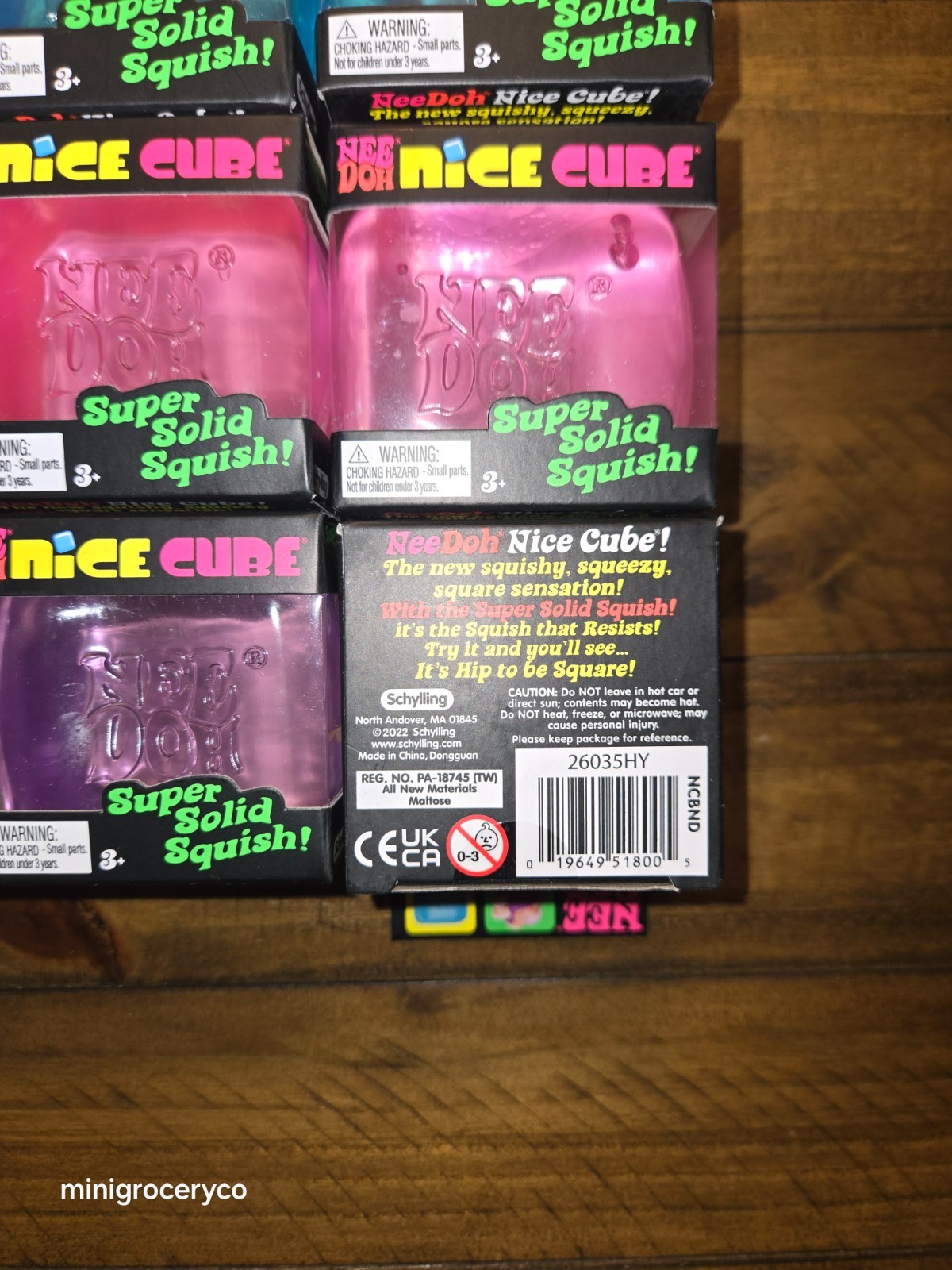 Needoh Nice Cube Full Case (LOT of 12) w/ Display Box - Authentic